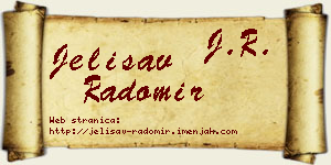 Jelisav Radomir vizit kartica